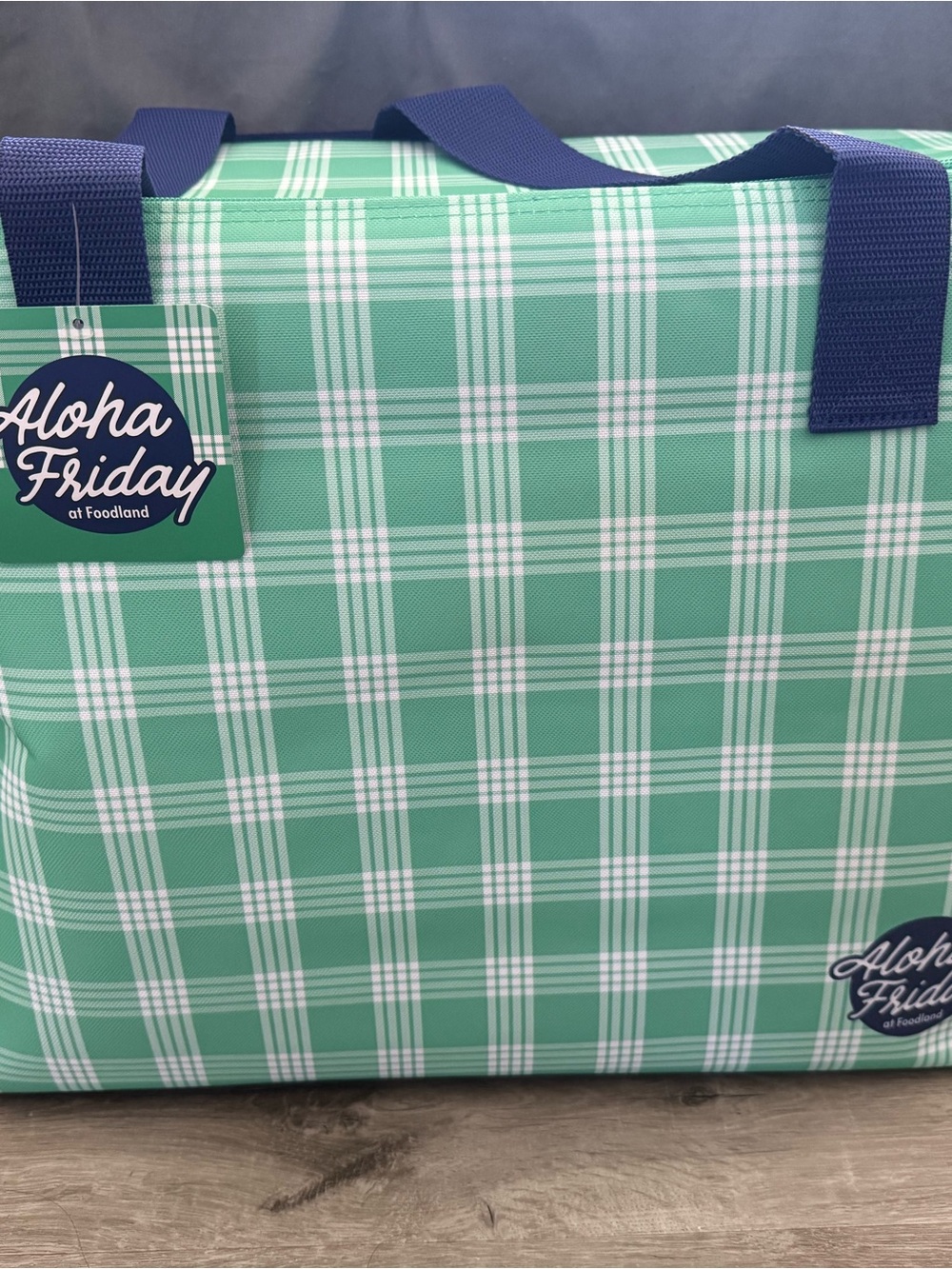 Foodland Green Palaka Shopping Bag
